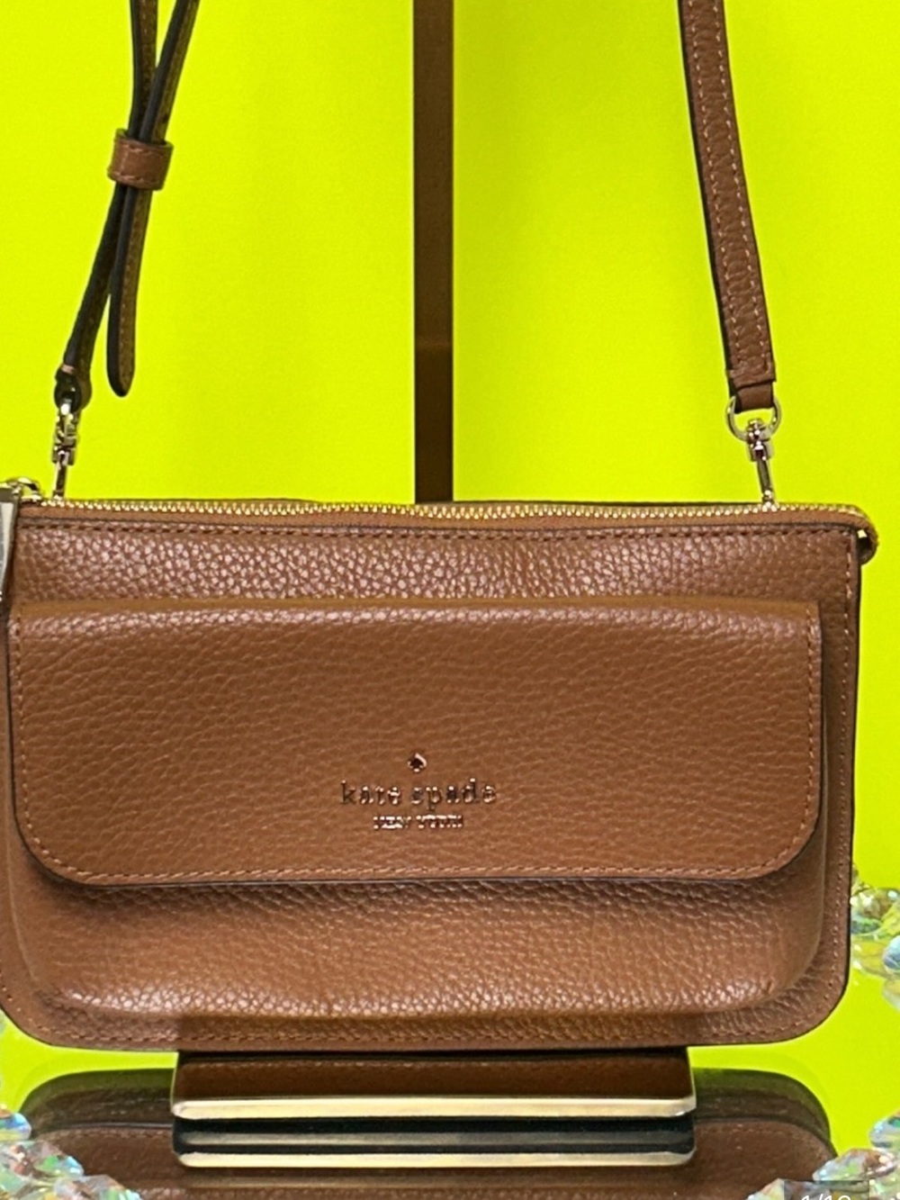 Kate spade New York Brown Leather Crossbody Bag